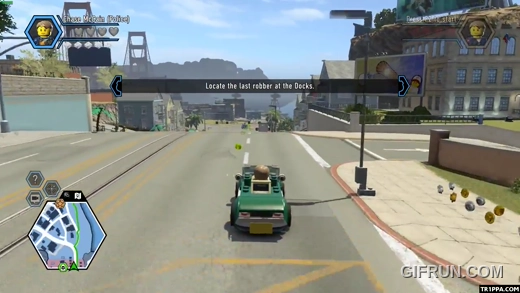A scene from  LEGO City Undercover's Open World